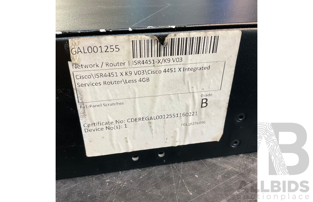 CISCO 4400 Series 4451-X K9 Integrated Services Router & Catalyst WS-C3750X-48P Ethernet Switch & 11x Compatible Phone System & More