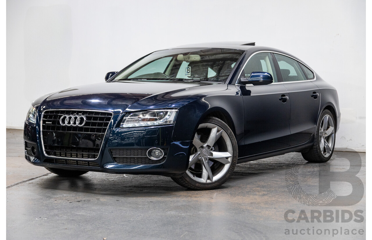 10/2010 Audi A5 Sportback 3.0TDI Quattro (AWD) 8T 5d Hatchback Deep Sea Blue Pearl 3.0L Turbo Diesel