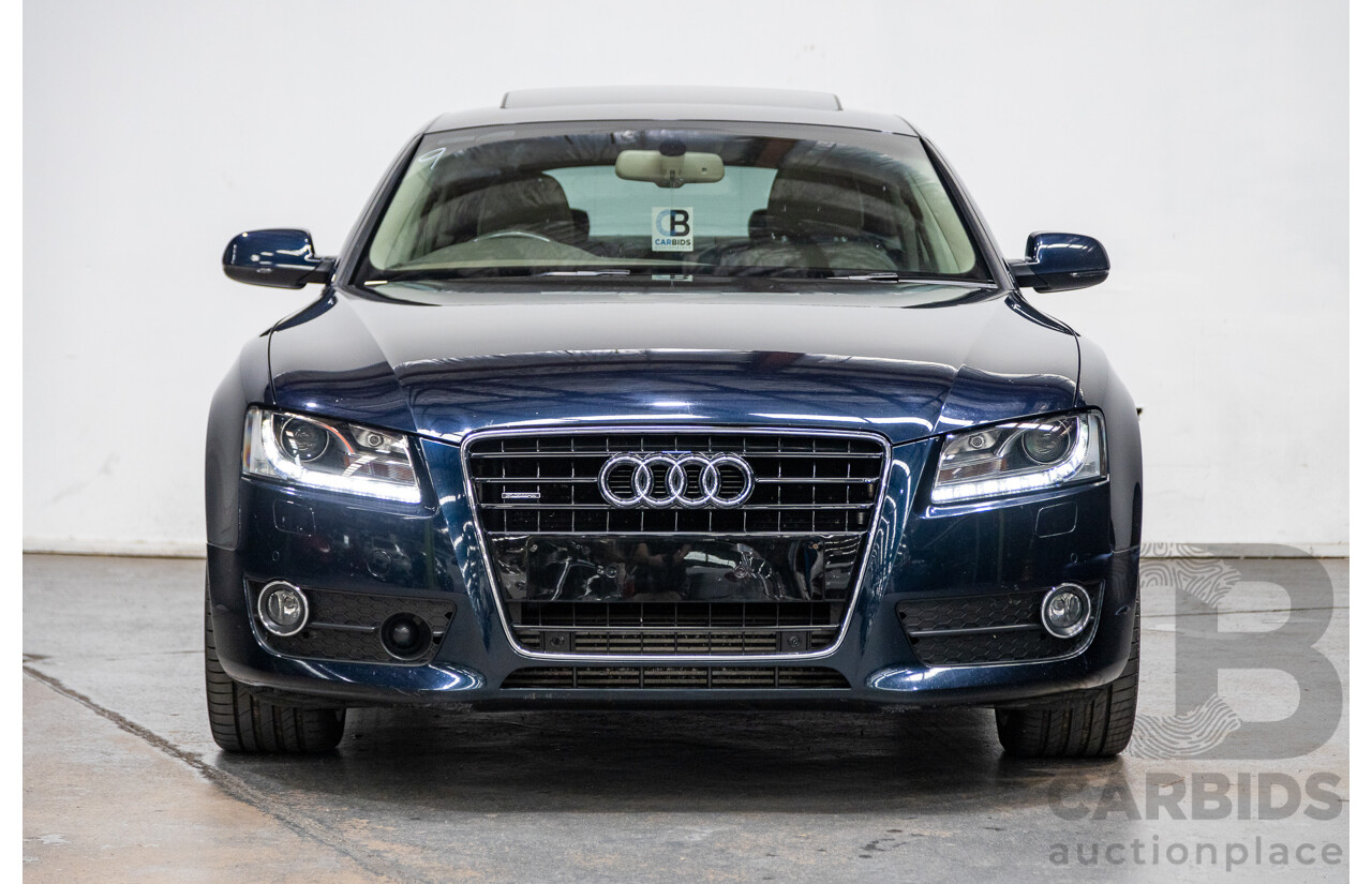 10/2010 Audi A5 Sportback 3.0TDI Quattro (AWD) 8T 5d Hatchback Deep Sea Blue Pearl 3.0L Turbo Diesel