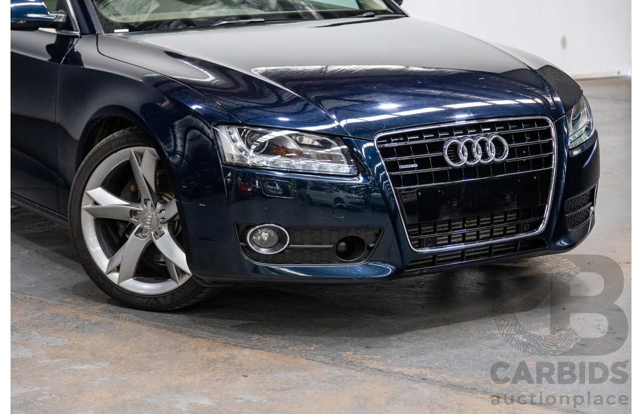 10/2010 Audi A5 Sportback 3.0TDI Quattro (AWD) 8T 5d Hatchback Deep Sea Blue Pearl 3.0L Turbo Diesel