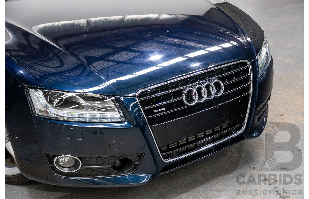 10/2010 Audi A5 Sportback 3.0TDI Quattro (AWD) 8T 5d Hatchback Deep Sea Blue Pearl 3.0L Turbo Diesel