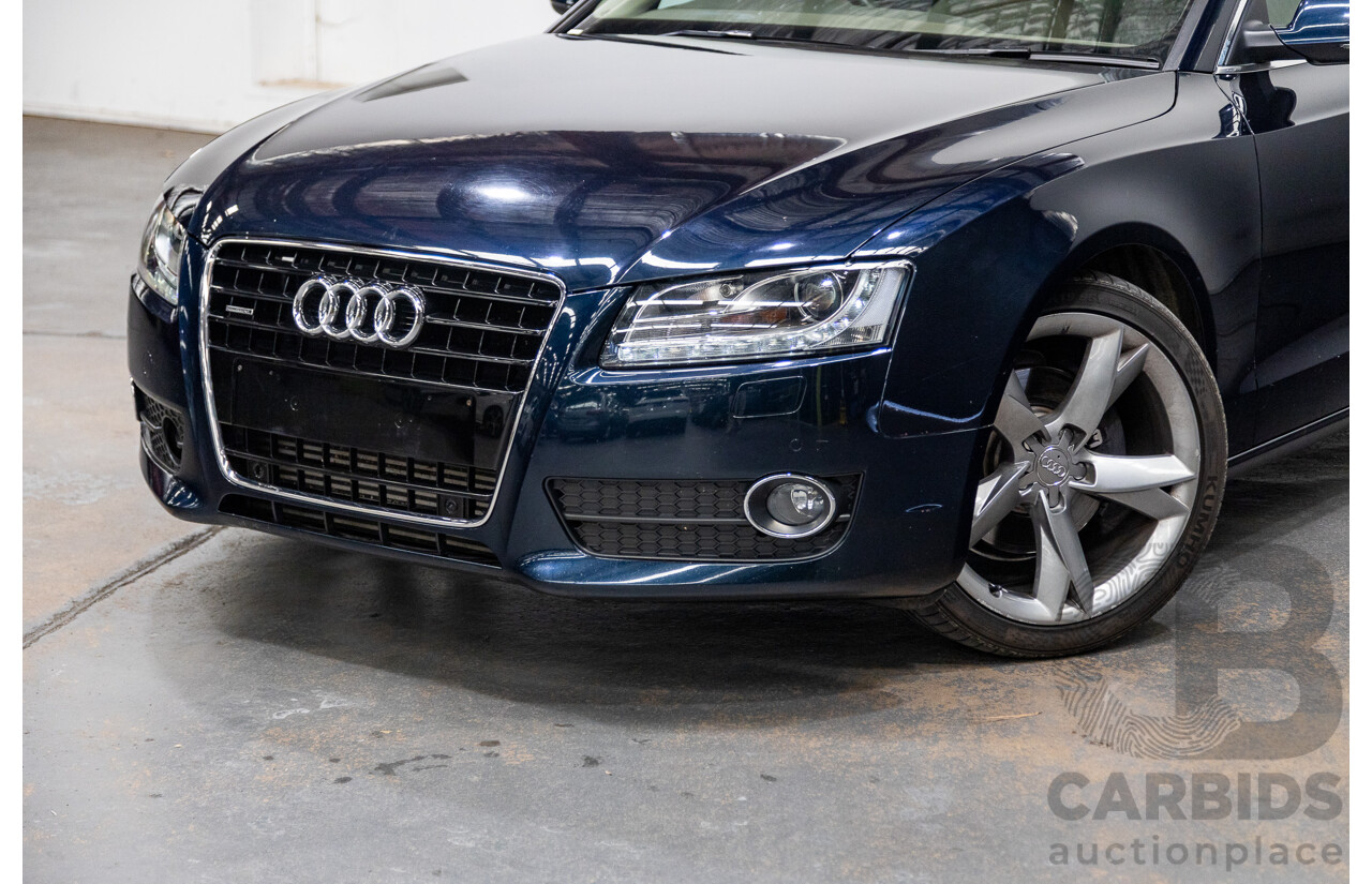 10/2010 Audi A5 Sportback 3.0TDI Quattro (AWD) 8T 5d Hatchback Deep Sea Blue Pearl 3.0L Turbo Diesel