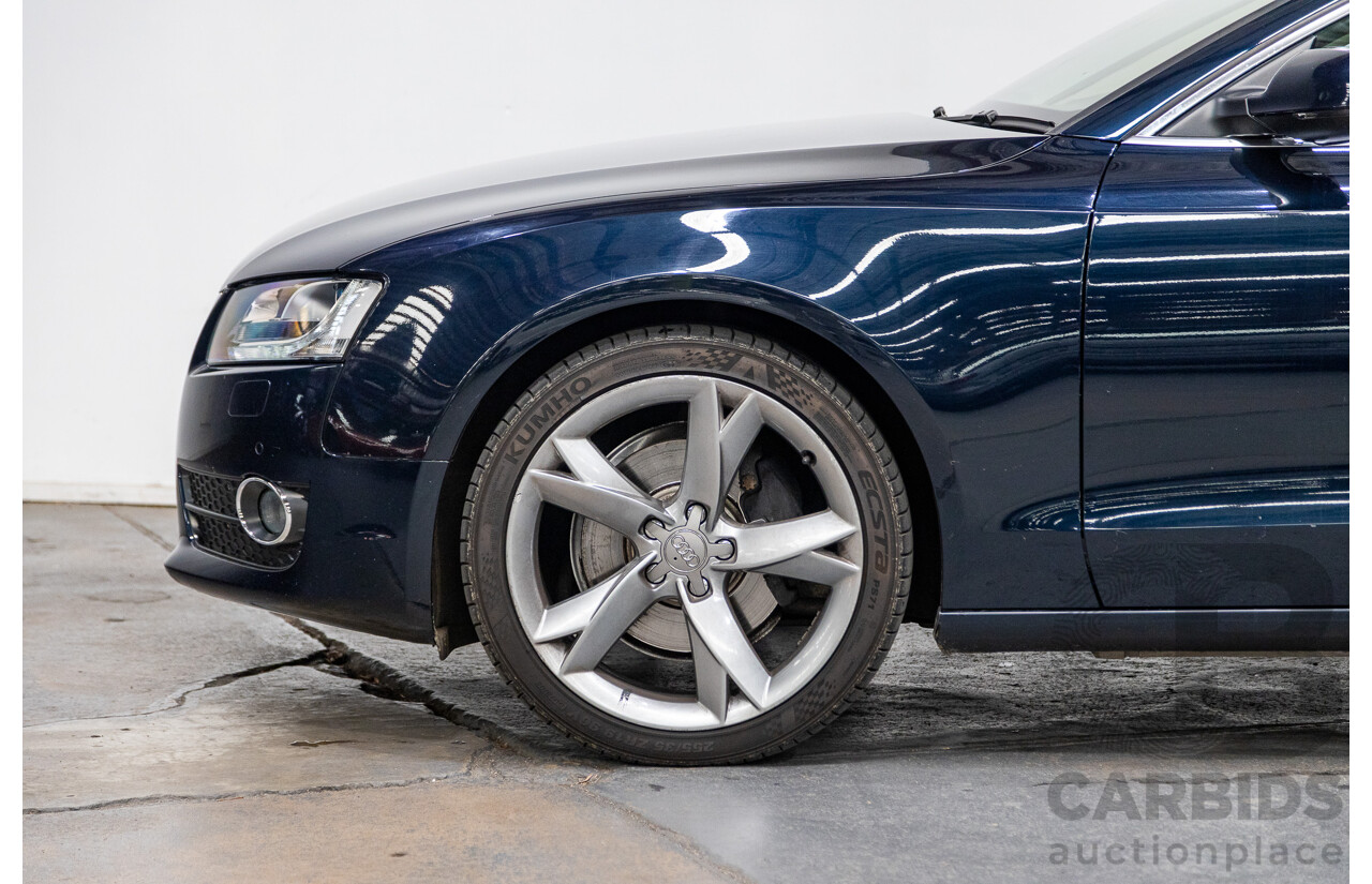 10/2010 Audi A5 Sportback 3.0TDI Quattro (AWD) 8T 5d Hatchback Deep Sea Blue Pearl 3.0L Turbo Diesel