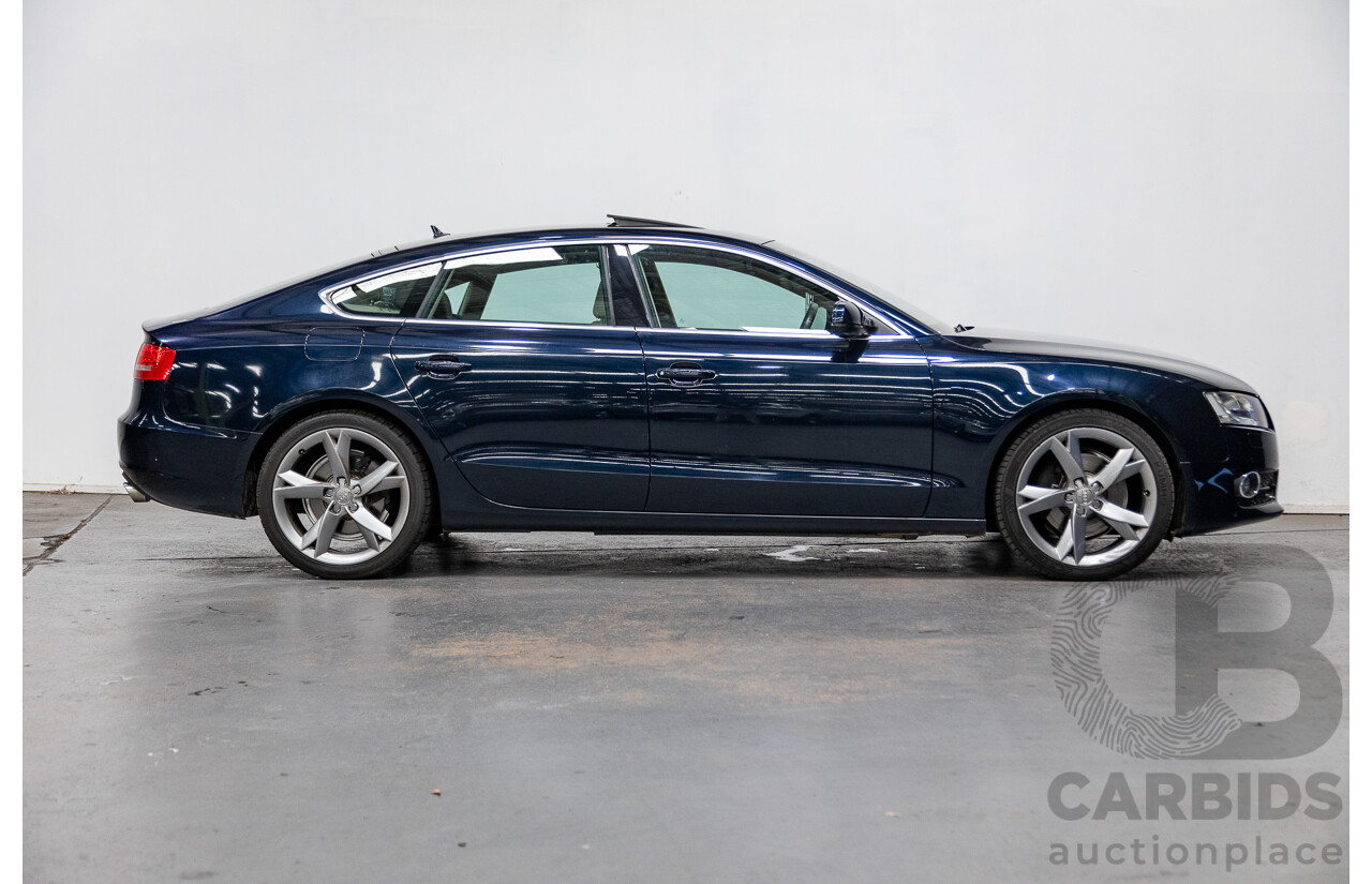 10/2010 Audi A5 Sportback 3.0TDI Quattro (AWD) 8T 5d Hatchback Deep Sea Blue Pearl 3.0L Turbo Diesel