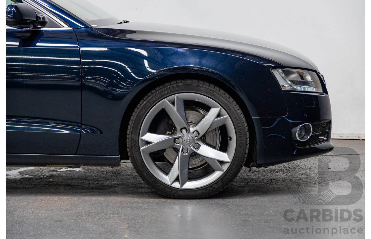 10/2010 Audi A5 Sportback 3.0TDI Quattro (AWD) 8T 5d Hatchback Deep Sea Blue Pearl 3.0L Turbo Diesel