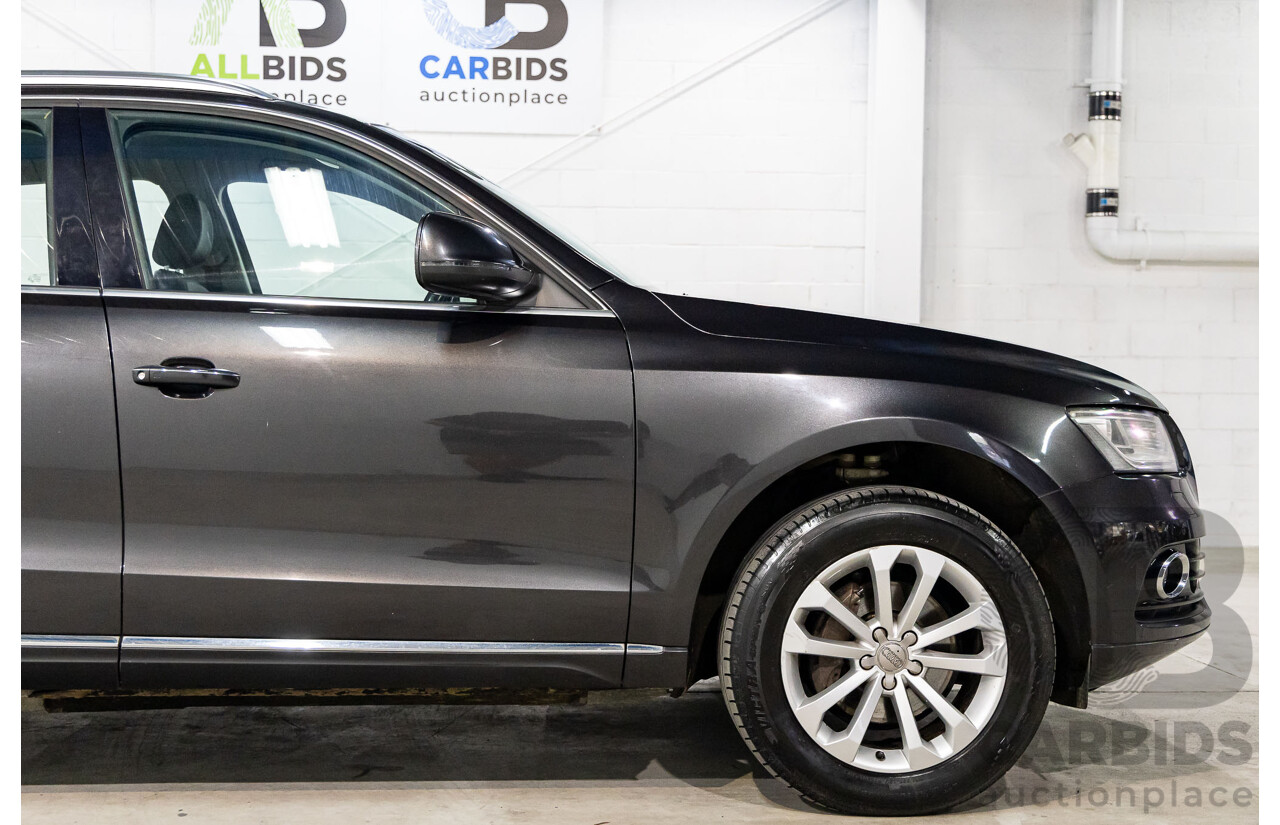 8/2014 Audi Q5 2.0 TFSI Quattro (AWD) 8R MY14.5 4d Wagon Lava Grey Metallic Turbo 2.0L