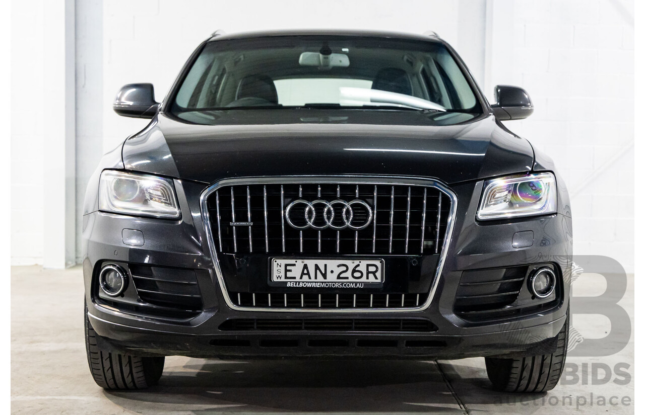 8/2014 Audi Q5 2.0 TFSI Quattro (AWD) 8R MY14.5 4d Wagon Lava Grey Metallic Turbo 2.0L