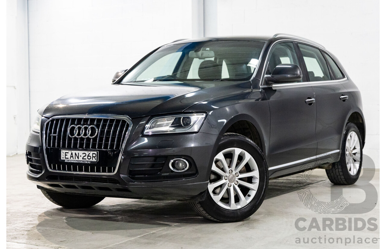 8/2014 Audi Q5 2.0 TFSI Quattro (AWD) 8R MY14.5 4d Wagon Lava Grey Metallic Turbo 2.0L