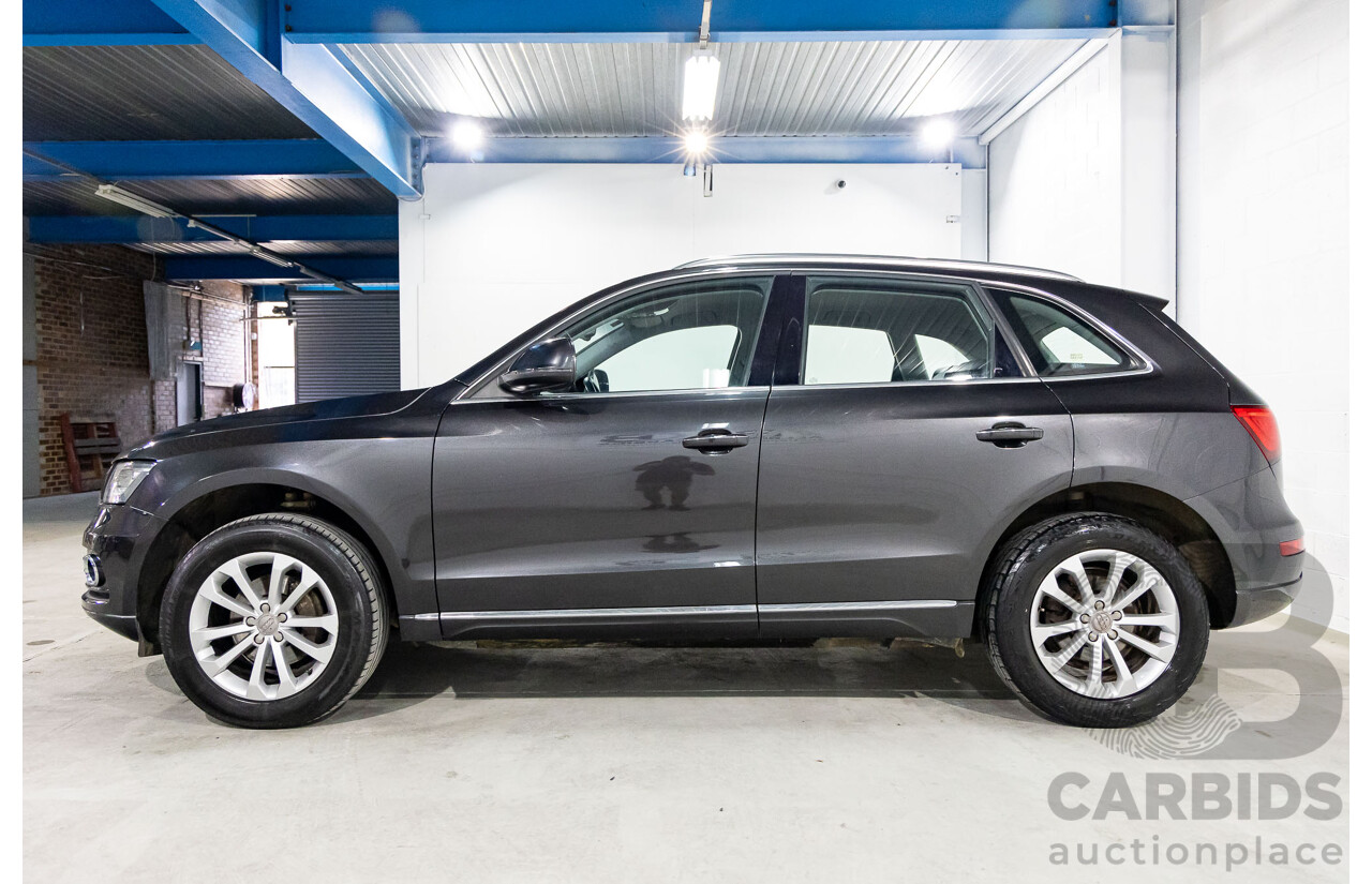 8/2014 Audi Q5 2.0 TFSI Quattro (AWD) 8R MY14.5 4d Wagon Lava Grey Metallic Turbo 2.0L