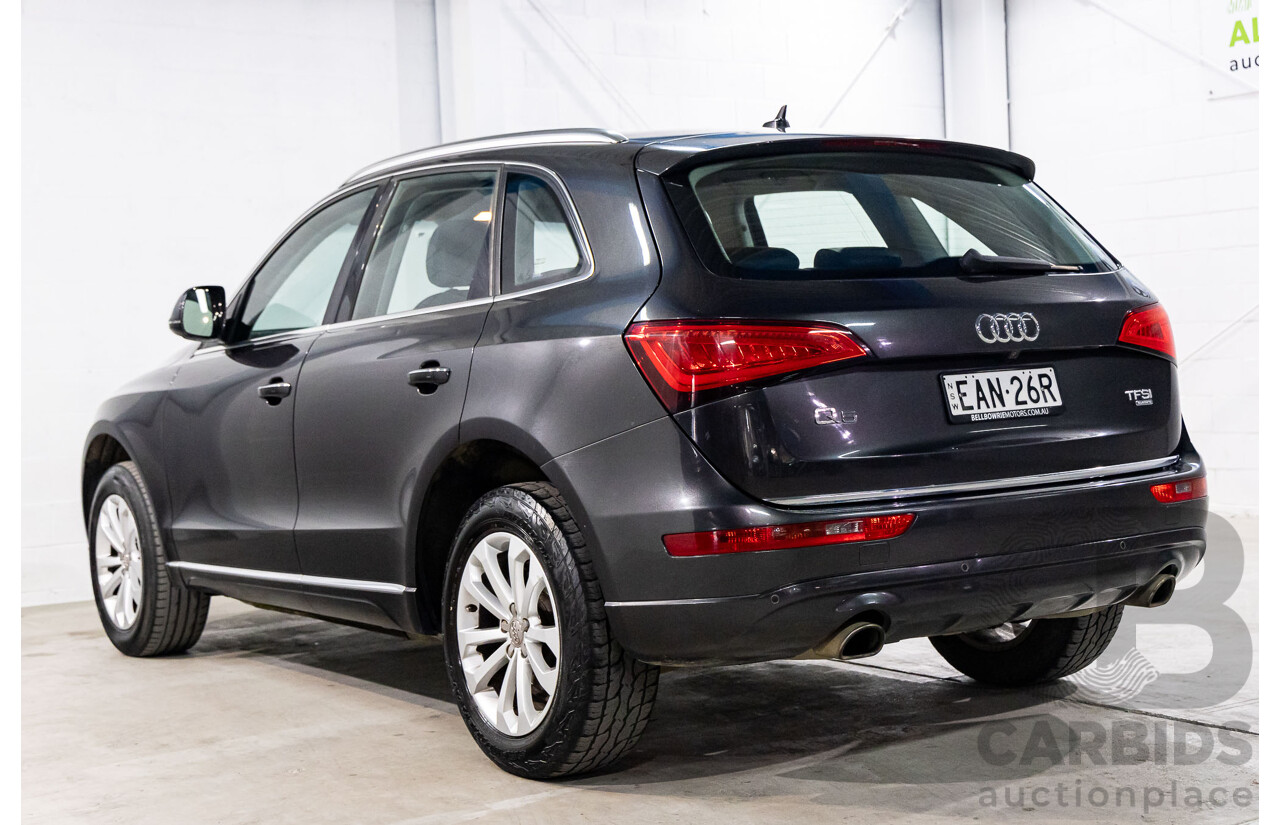 8/2014 Audi Q5 2.0 TFSI Quattro (AWD) 8R MY14.5 4d Wagon Lava Grey Metallic Turbo 2.0L