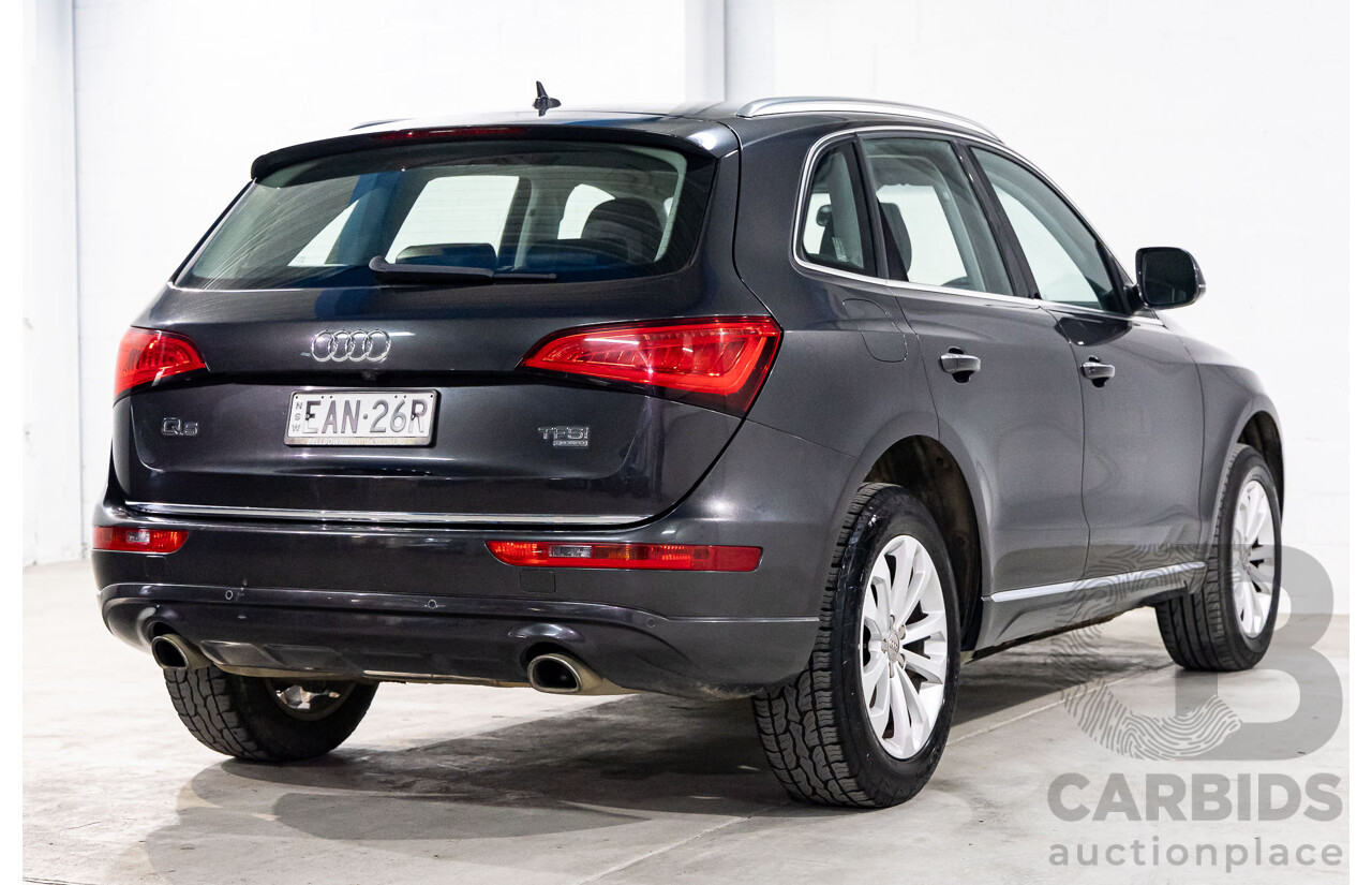 8/2014 Audi Q5 2.0 TFSI Quattro (AWD) 8R MY14.5 4d Wagon Lava Grey Metallic Turbo 2.0L