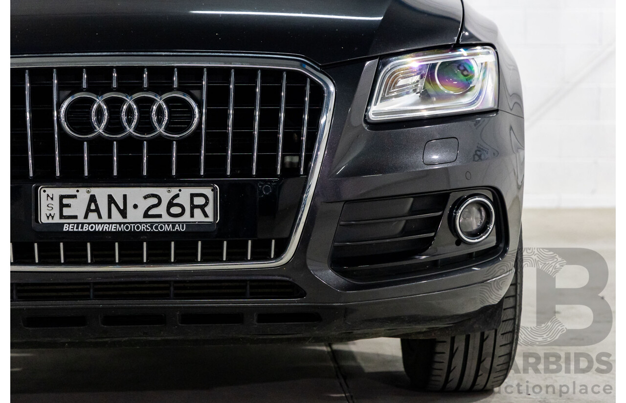 8/2014 Audi Q5 2.0 TFSI Quattro (AWD) 8R MY14.5 4d Wagon Lava Grey Metallic Turbo 2.0L