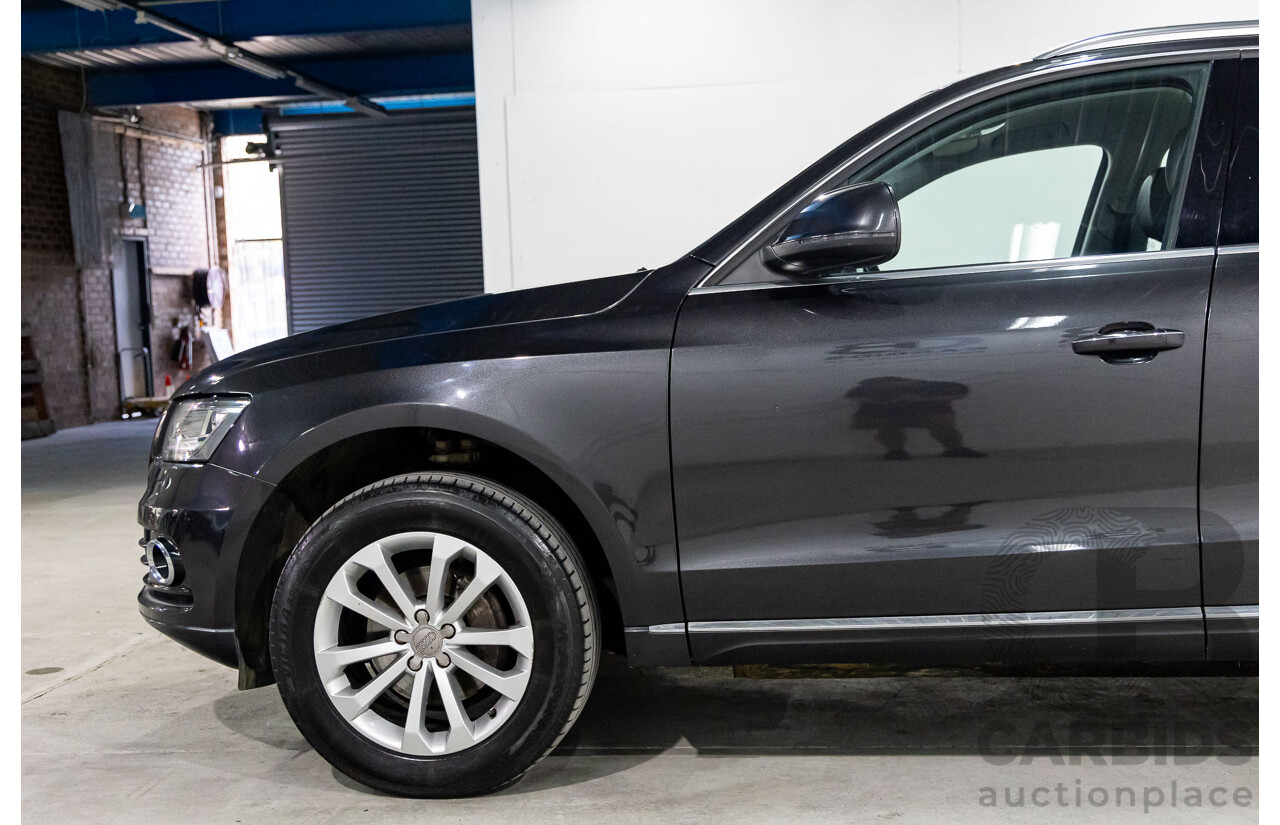 8/2014 Audi Q5 2.0 TFSI Quattro (AWD) 8R MY14.5 4d Wagon Lava Grey Metallic Turbo 2.0L