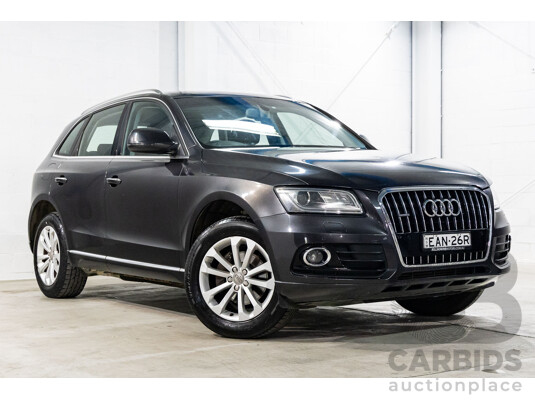 8/2014 Audi Q5 2.0 TFSI Quattro (AWD) 8R MY14.5 4d Wagon Lava Grey Metallic Turbo 2.0L