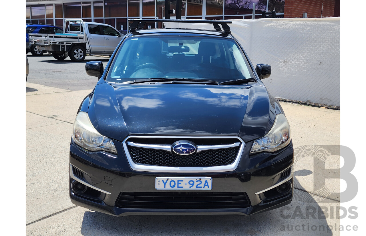 11/2015 Subaru Impreza 2.0i (awd) MY14 5d Hatchback Black 2.0L