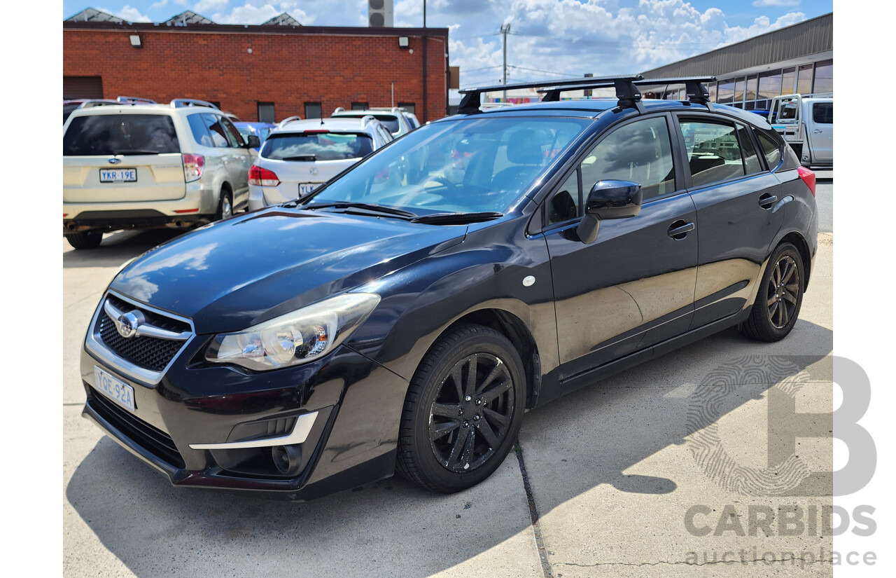 11/2015 Subaru Impreza 2.0i (awd) MY14 5d Hatchback Black 2.0L