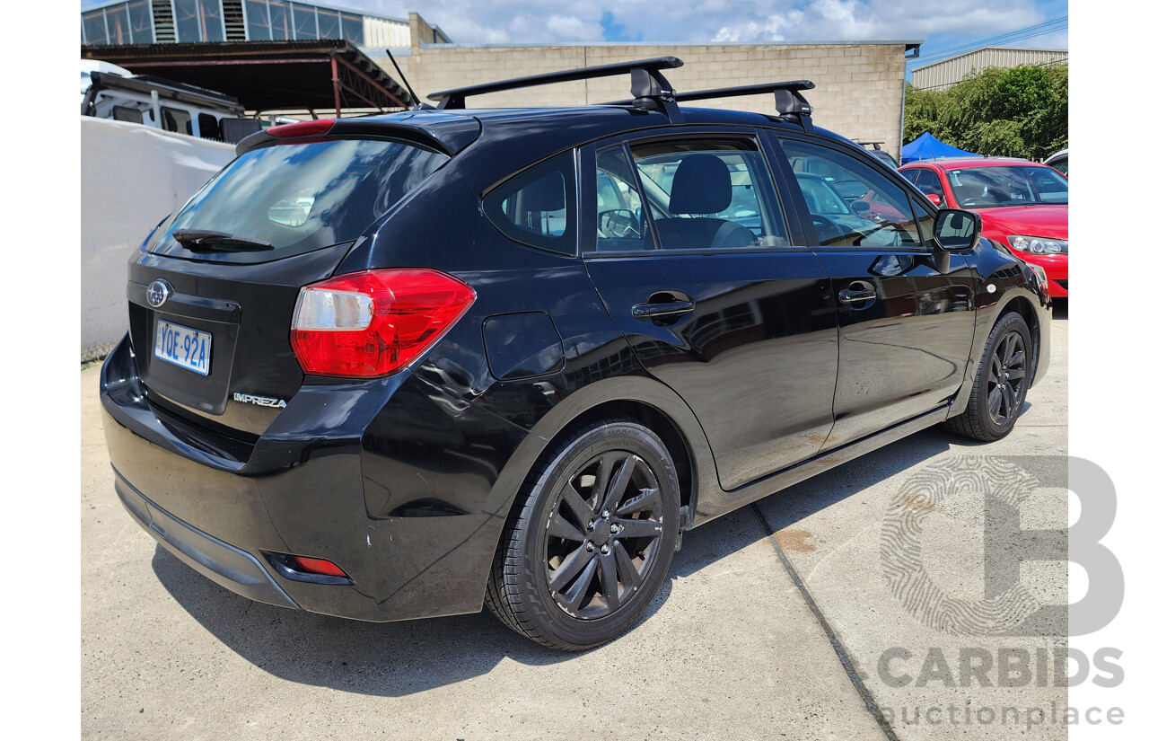 11/2015 Subaru Impreza 2.0i (awd) MY14 5d Hatchback Black 2.0L