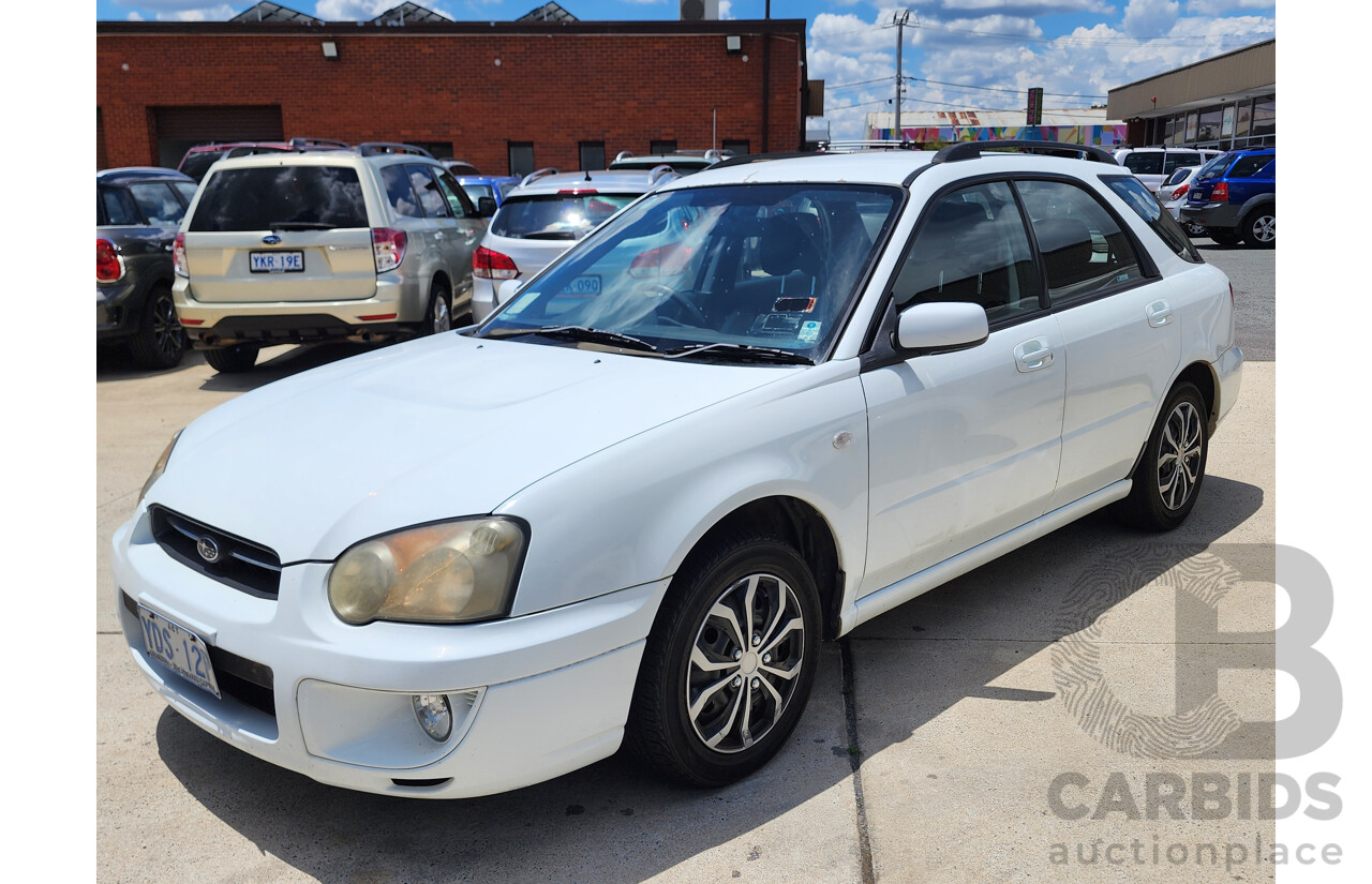 2/2005 Subaru Impreza GX (awd) MY05 5d Hatchback White 2.0L