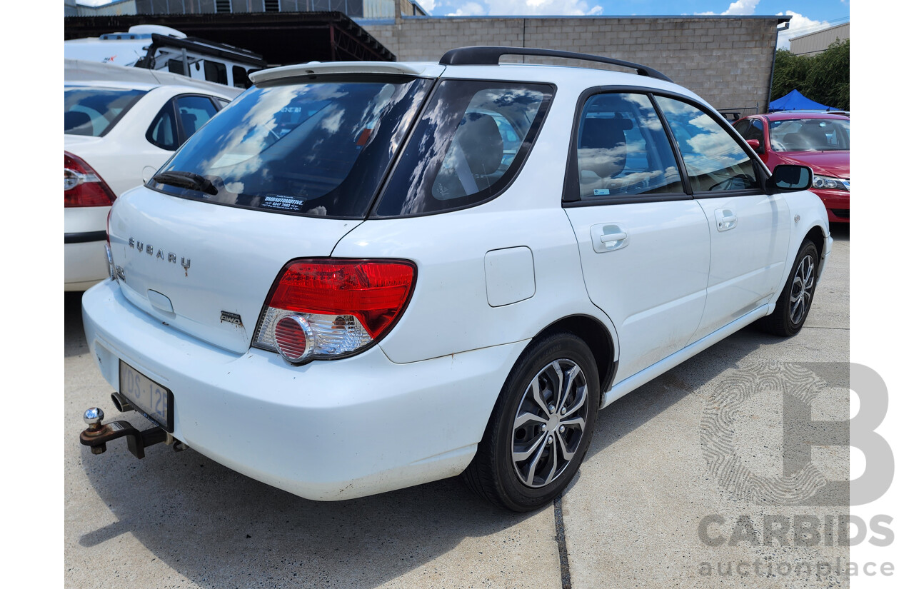 2/2005 Subaru Impreza GX (awd) MY05 5d Hatchback White 2.0L