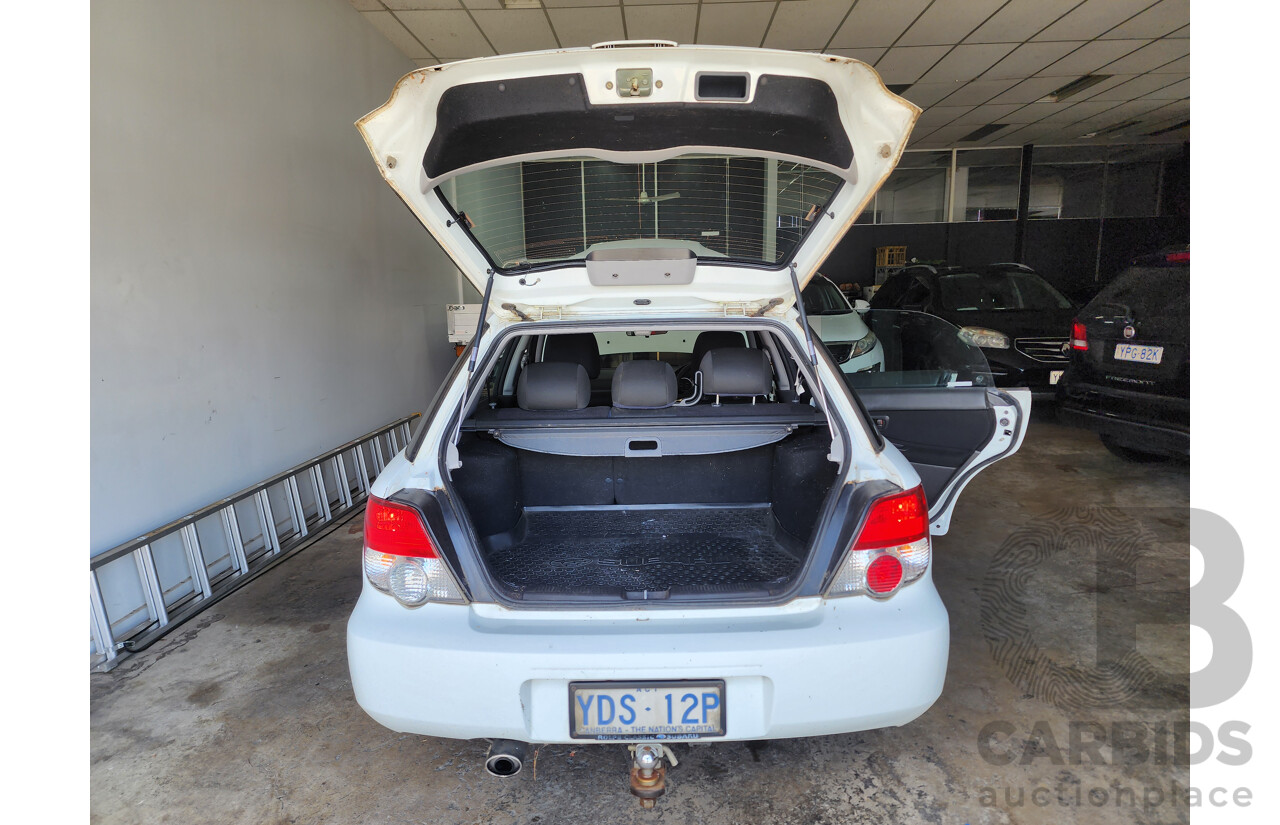 2/2005 Subaru Impreza GX (awd) MY05 5d Hatchback White 2.0L