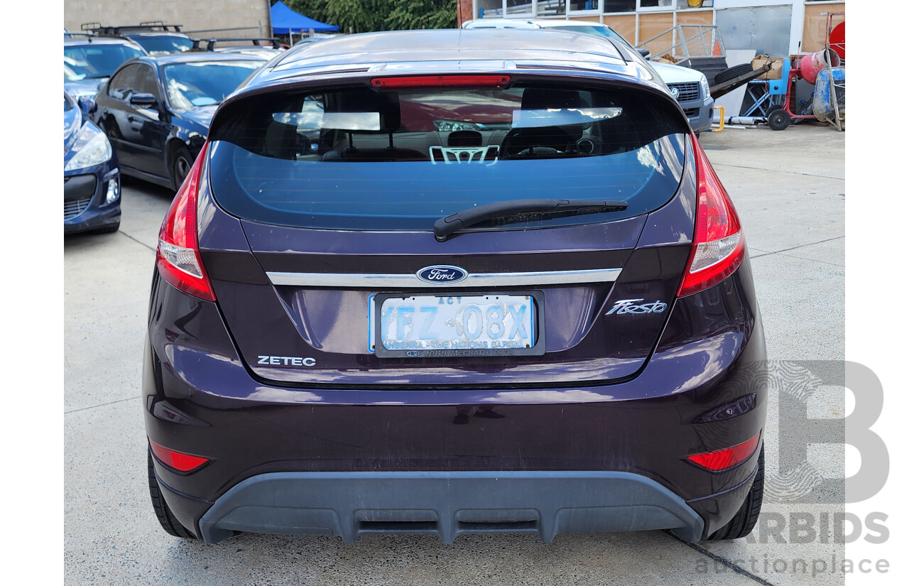 2/2010 Ford Fiesta Zetec WS 3d Hatchback Maroon 1.6L