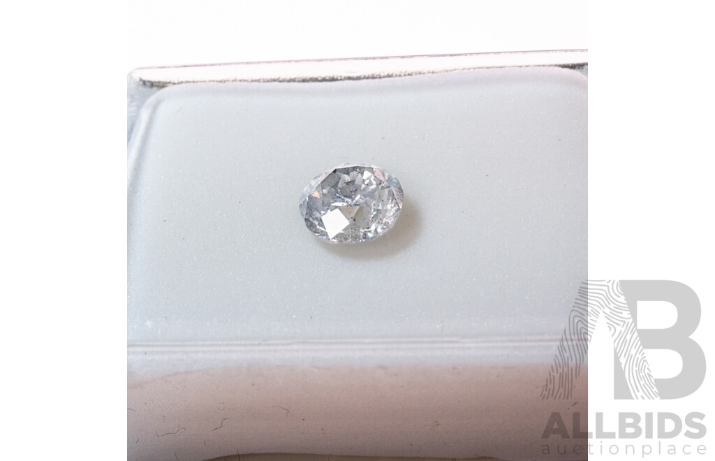 1.468ct Diamond (natural) Unset Gemstone, H/I1 with Certificate of Valuation & AGL Diamond Report