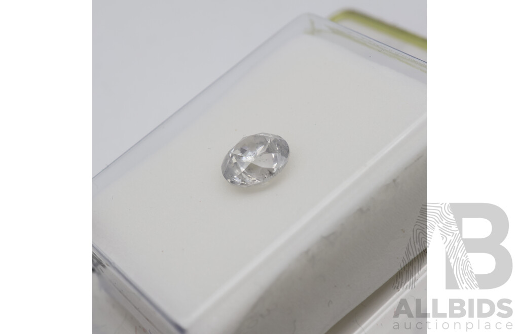 1.468ct Diamond (natural) Unset Gemstone, H/I1 with Certificate of Valuation & AGL Diamond Report