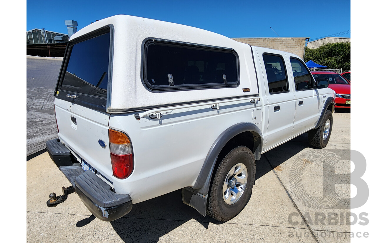 4/2005 Ford Courier GL (4x4) PH Crew Cab P/Up White 2.5L