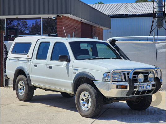 4/2005 Ford Courier GL (4x4) PH Crew Cab P/Up White 2.5L