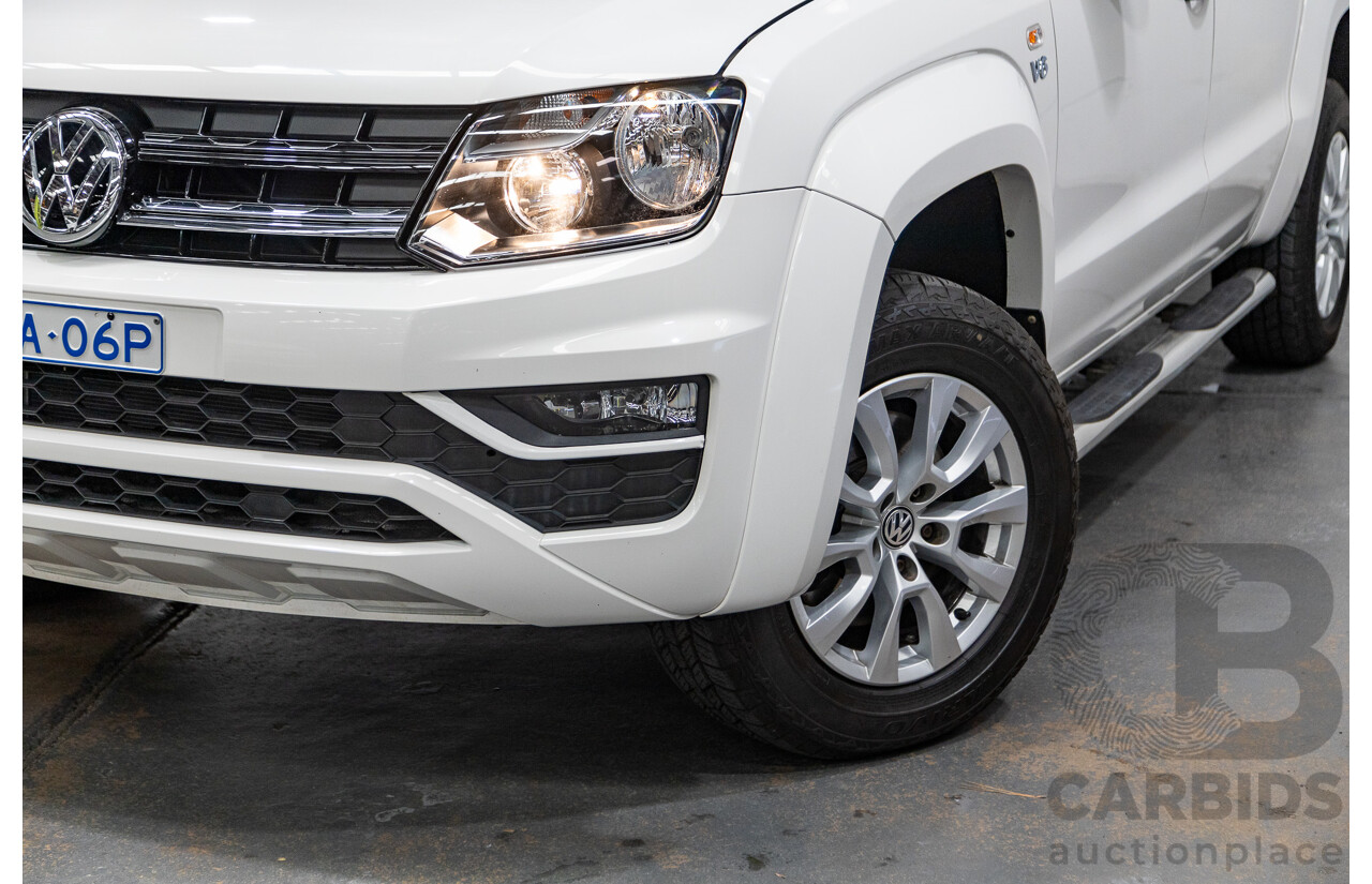 09/2020 Volkswagen Amarok TDI550 CORE 4MOTION (4x4) MY20 4d Dual Cab White Turbo Diesel V6 3.0L