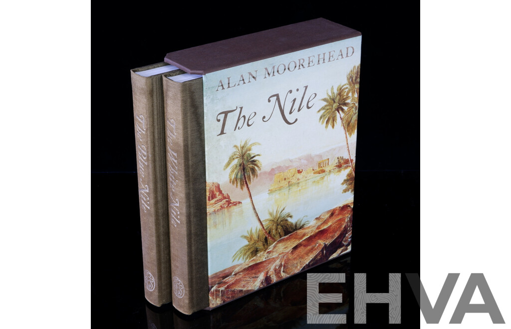 Alan Moorehead, The White Nile, The Blue Nile, Folio Society, 2001, Two Volume Hardcover Set in Slip Case