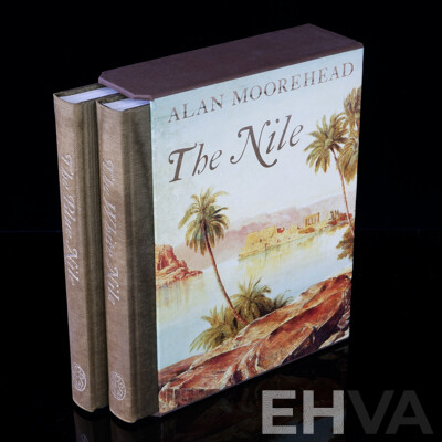 Alan Moorehead, The White Nile, The Blue Nile, Folio Society, 2001, Two Volume Hardcover Set in Slip Case