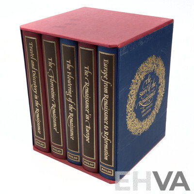 The Story of the Renaissance, Folio Society, 2001, Five Volume Hardcover Set in Slip Case