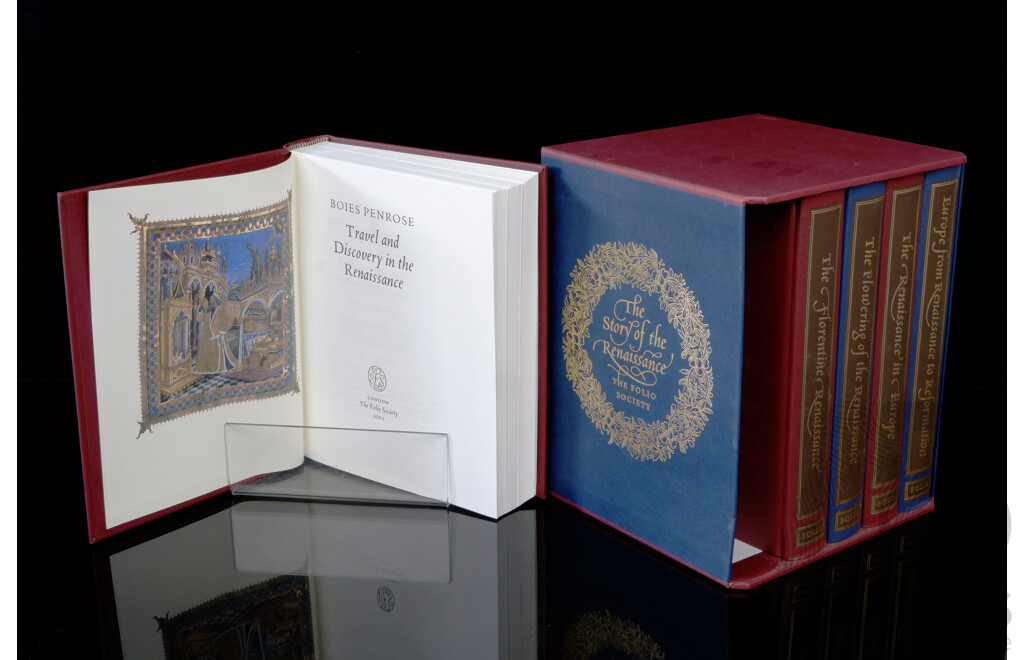 The Story of the Renaissance, Folio Society, 2001, Five Volume Hardcover Set in Slip Case