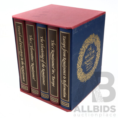 The Story of the Renaissance, Folio Society, 2001, Five Volume Hardcover Set in Slip Case