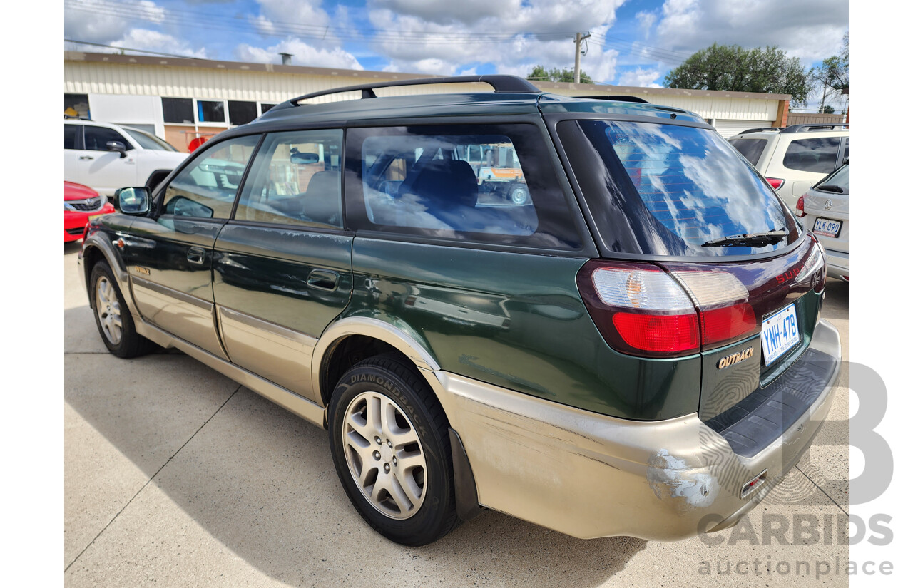 5/2001 Subaru Outback  MY01 4d Wagon Green 2.5L