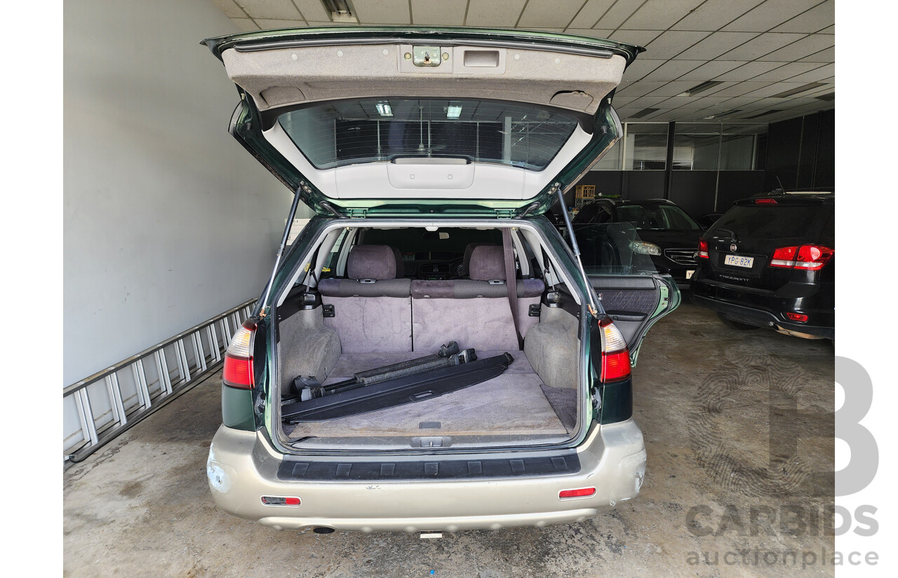 5/2001 Subaru Outback  MY01 4d Wagon Green 2.5L