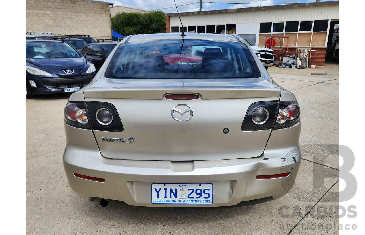 10/2007 Mazda Mazda3 Diesel BK 4d Sedan Beige 2.0L