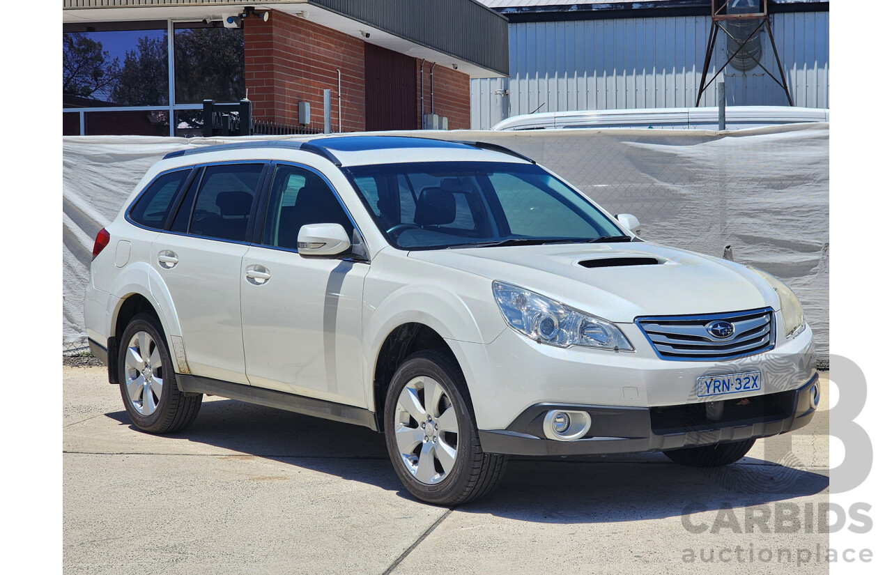 4/2010 Subaru Outback 2.0D Premium MY10 4d Wagon White 2.0L