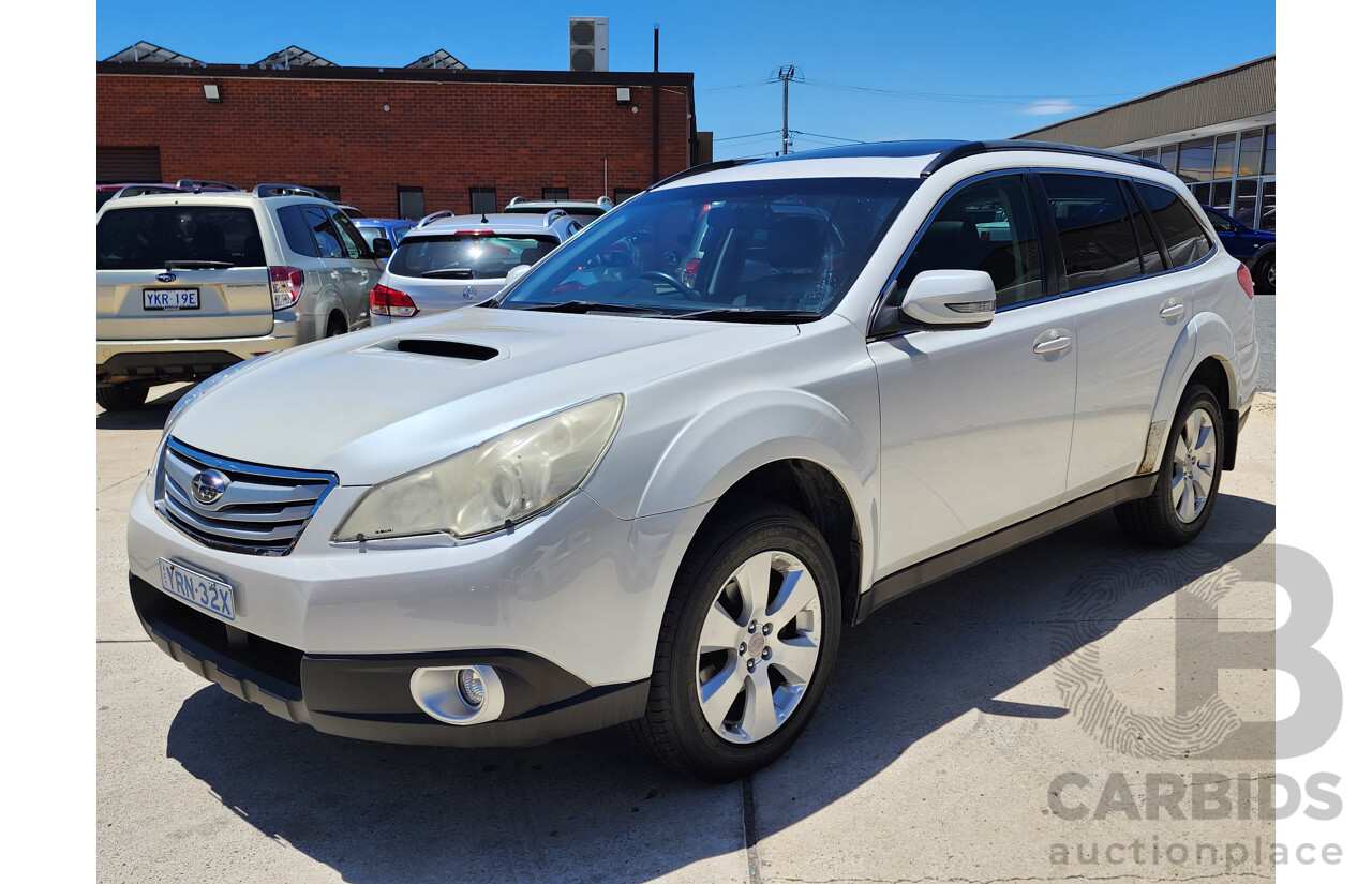 4/2010 Subaru Outback 2.0D Premium MY10 4d Wagon White 2.0L