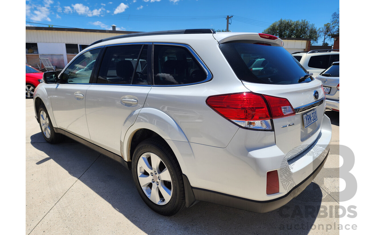 4/2010 Subaru Outback 2.0D Premium MY10 4d Wagon White 2.0L