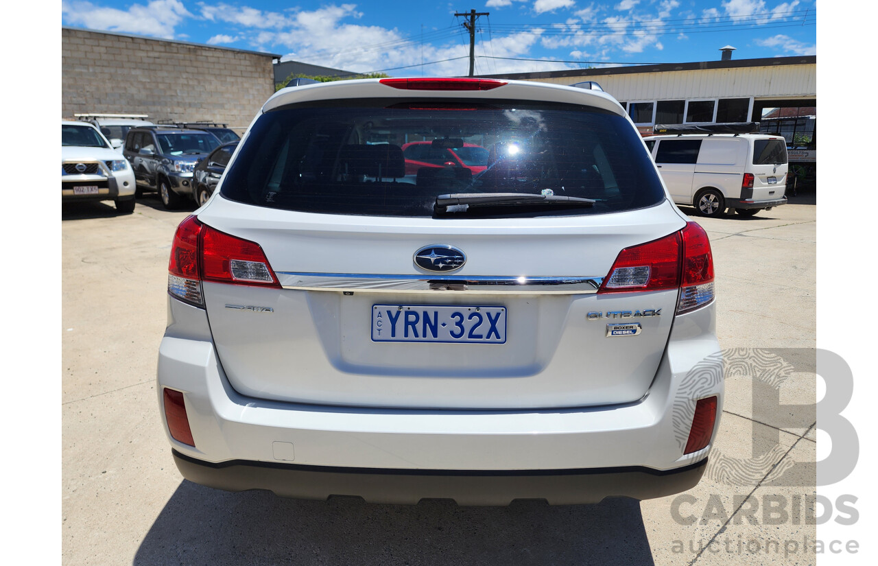 4/2010 Subaru Outback 2.0D Premium MY10 4d Wagon White 2.0L