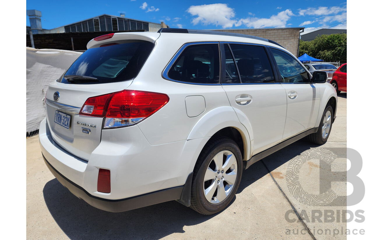 4/2010 Subaru Outback 2.0D Premium MY10 4d Wagon White 2.0L