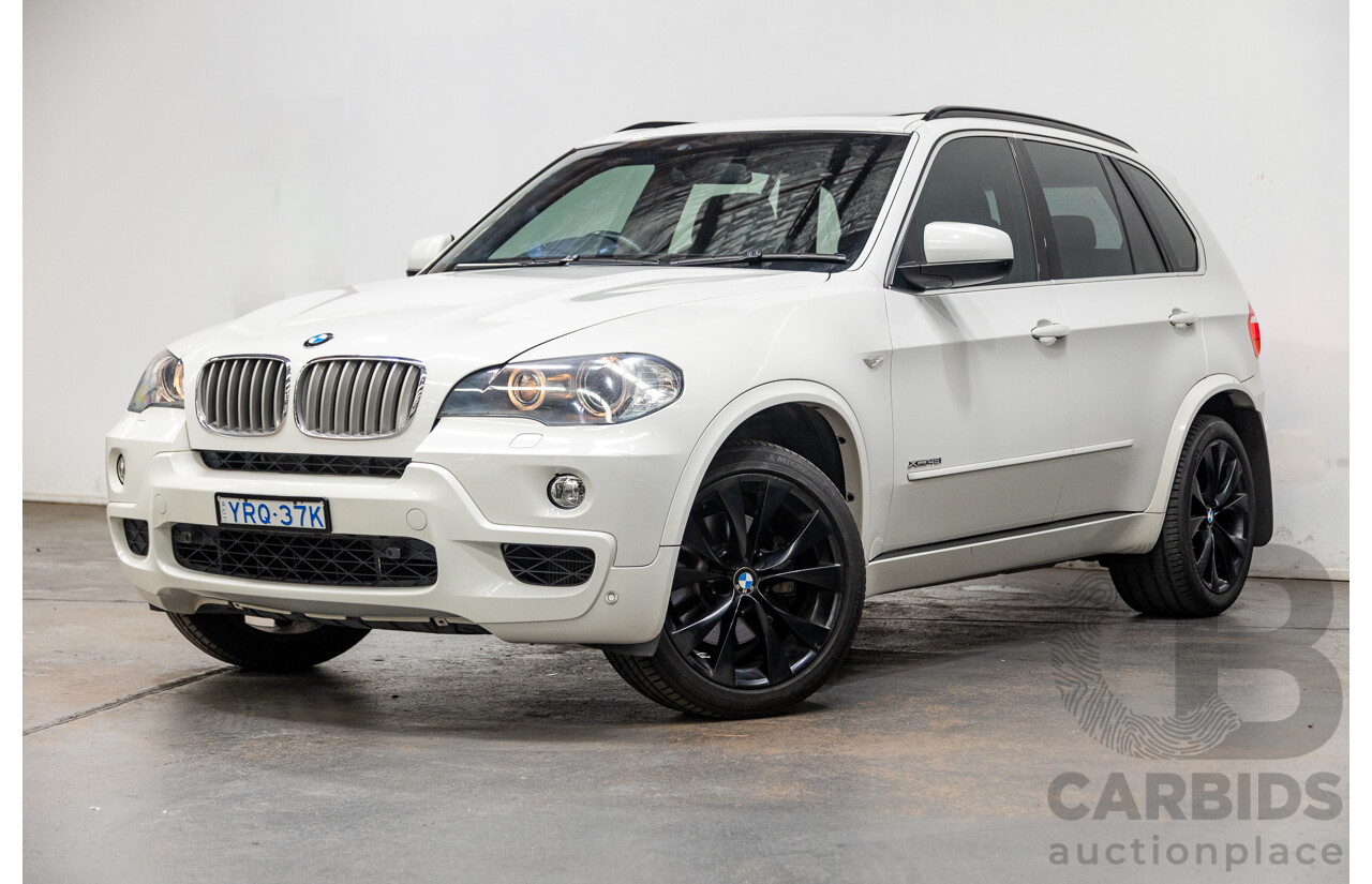 7/2009 BMW X5 Xdrive (4x4) 48i M-Sport pack E70 MY09 4d Wagon White V8 4.8L