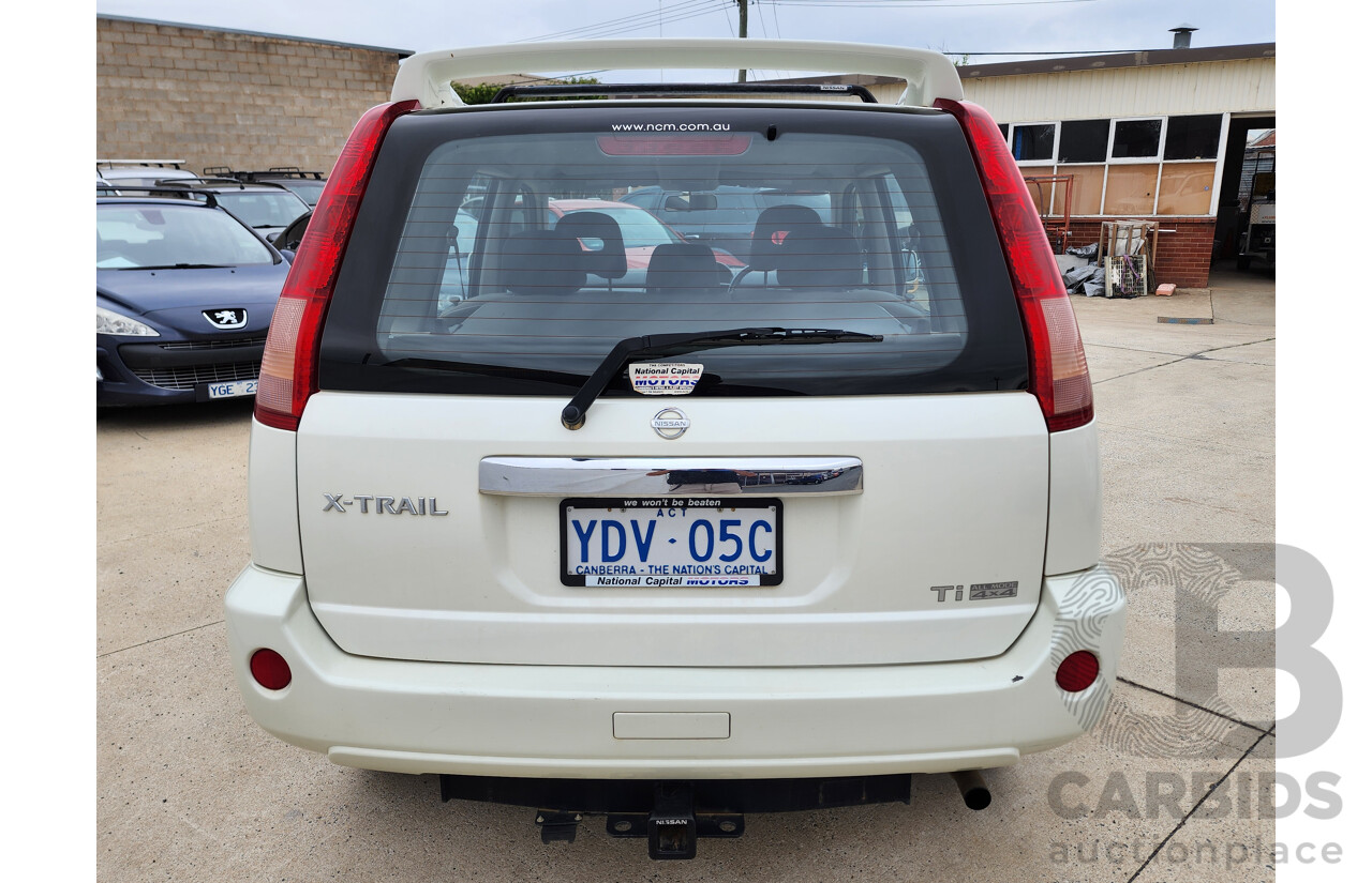 10/2004 Nissan X-Trail Ti (4x4) T30 4d Wagon White 2.5L