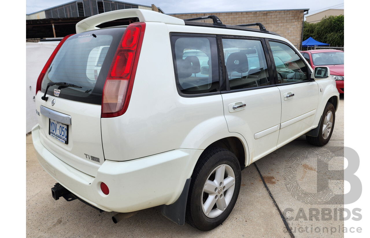 10/2004 Nissan X-Trail Ti (4x4) T30 4d Wagon White 2.5L