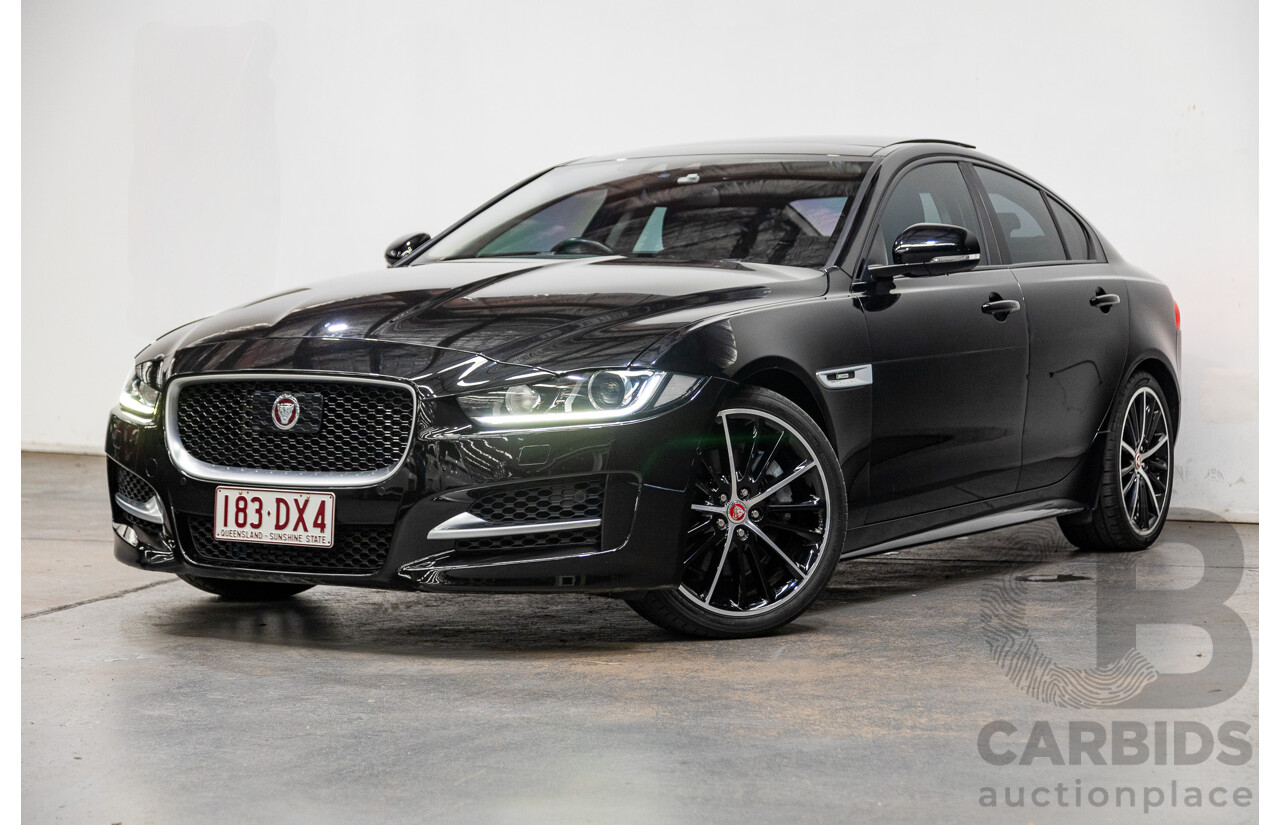 12/2015 Jaguar XE 25t R-Sport 4d Sedan Ultimate Black Metallic Turbo 2.0L