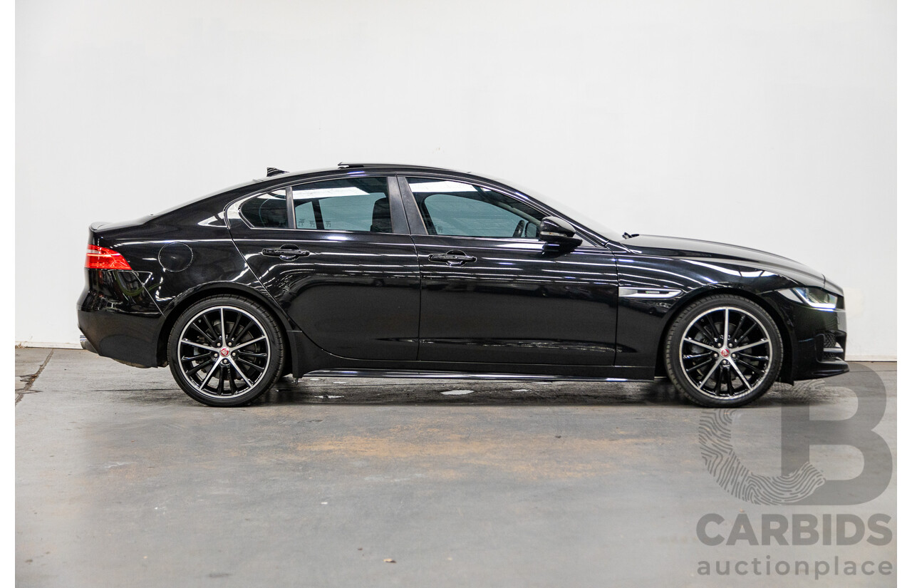 12/2015 Jaguar XE 25t R-Sport 4d Sedan Ultimate Black Metallic Turbo 2.0L