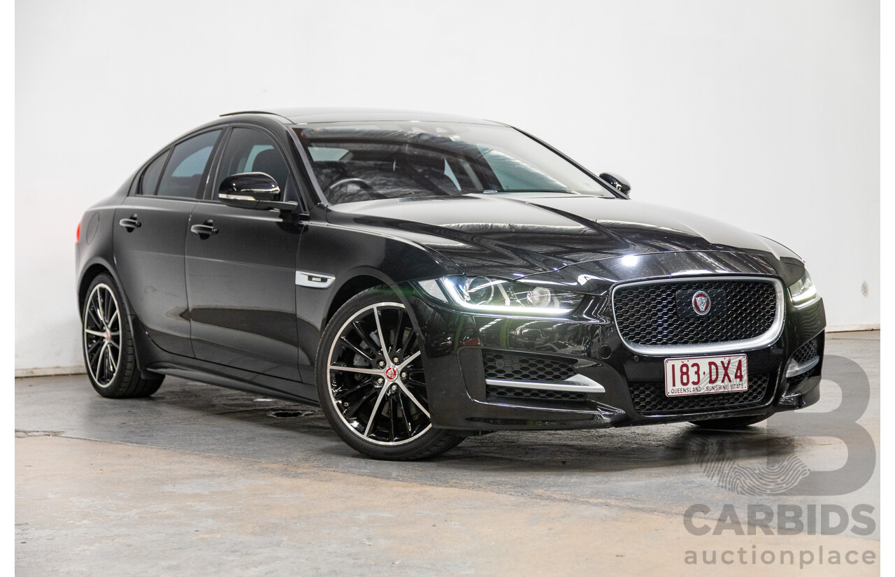 12/2015 Jaguar XE 25t R-Sport 4d Sedan Ultimate Black Metallic Turbo 2.0L