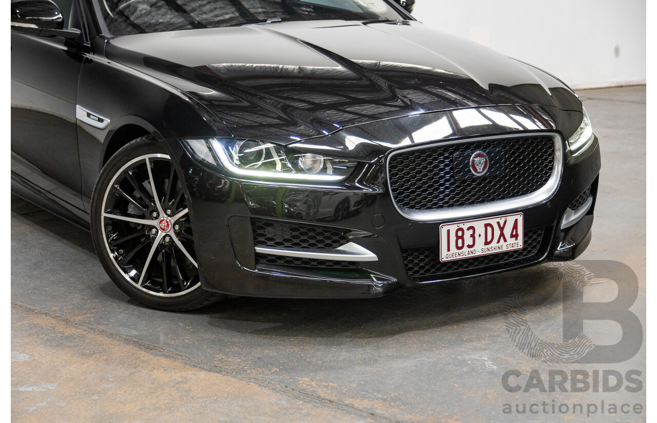 12/2015 Jaguar XE 25t R-Sport 4d Sedan Ultimate Black Metallic Turbo 2.0L